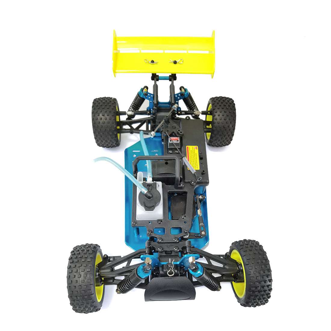 1:10 RC Car Frame with Transmitter - 2.4G RC 4WD Fuel Powered Of-road Vehicle - Compatible with TOYAN FS-S100 Single-cylinder Engine