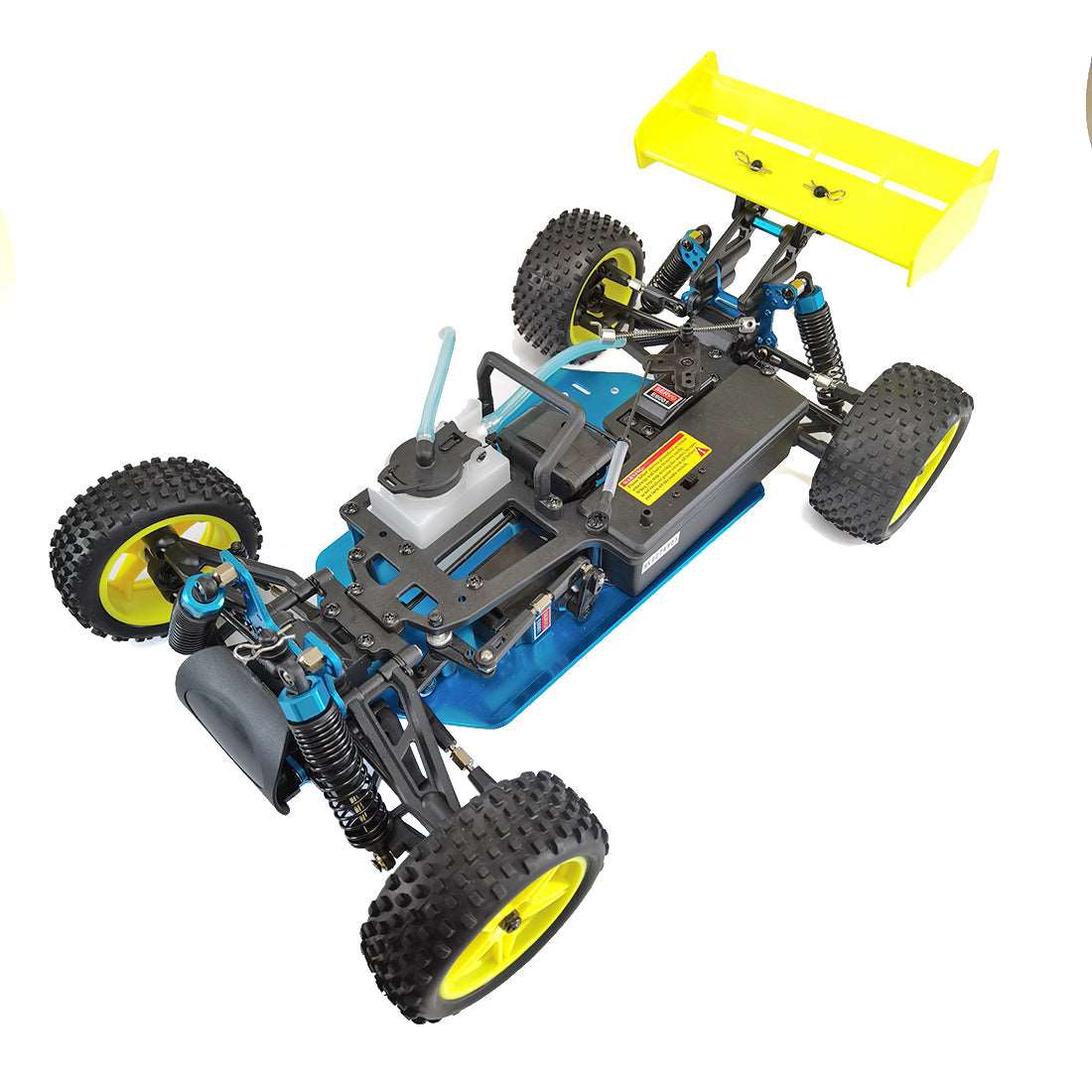 1:10 RC Car Frame with Transmitter - 2.4G RC 4WD Fuel Powered Of-road Vehicle - Compatible with TOYAN FS-S100 Single-cylinder Engine