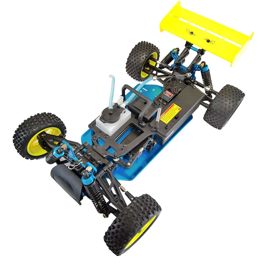 1:10 RC Car Frame with Transmitter - 2.4G RC 4WD Fuel Powered Of-road Vehicle - Compatible with TOYAN FS-S100 Single-cylinder Engine