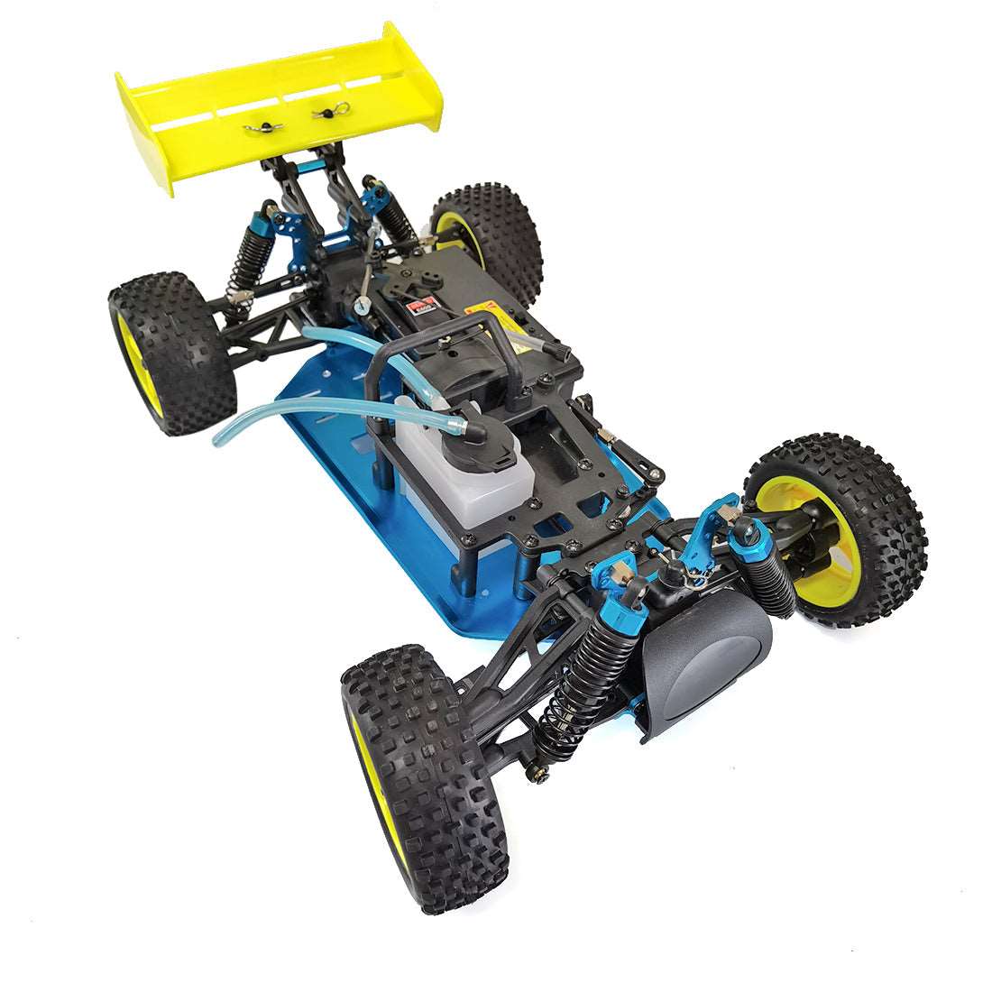 1:10 RC Car Frame with Transmitter - 2.4G RC 4WD Fuel Powered Of-road Vehicle - Compatible with TOYAN FS-S100 Single-cylinder Engine