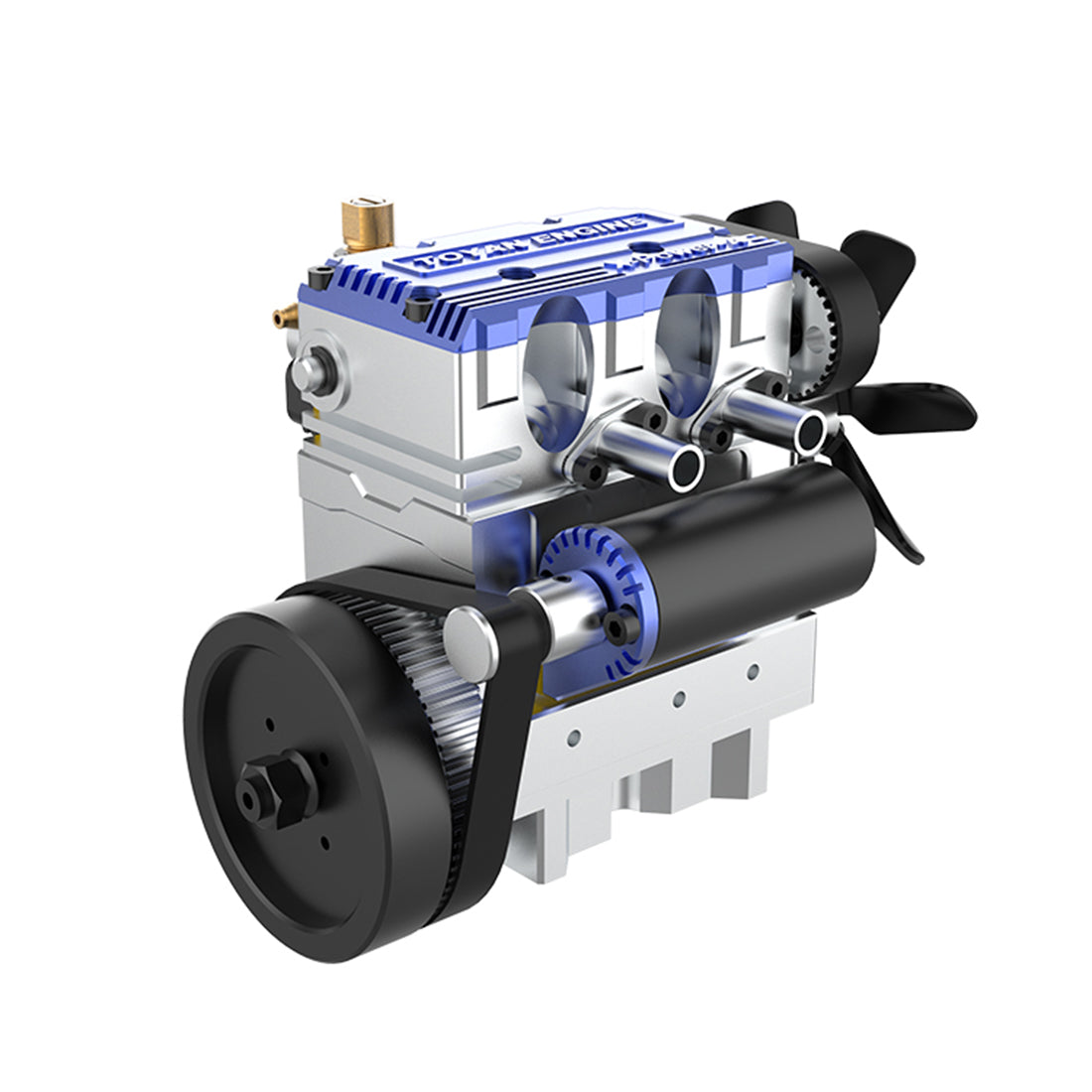 TOYAN FS-L200 2 Cylinder 4 Stroke Model Engine Kit - Build Your Own Engine that Works - Firspet