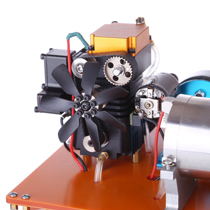 Toyan FS-S100 4 Stroke Methanol Engine 12V DIY Electric Generator Science Toy - Enginediy - Firspet