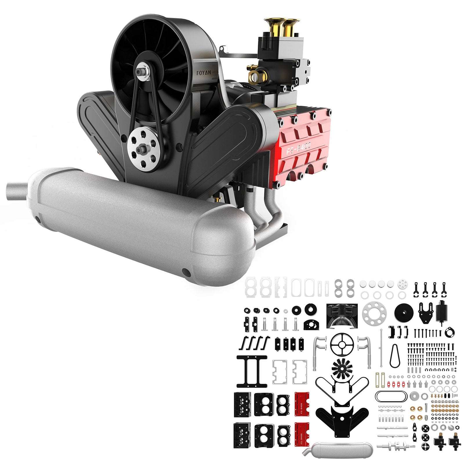 TOYAN FS-B400 Flat-4 Engine Model Start Ignition Kit - Firspet