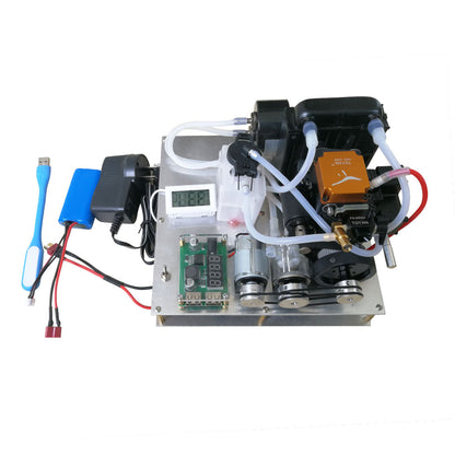 TOYAN Methanol / Gasoline General Engine Model DIY Micro Water-cooled Generator Set (with Water Pump / Radiator Water Tank / Thermometer) - Firspet