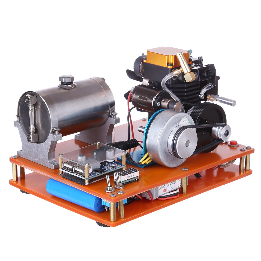 Toyan FS-S100 4 Stroke Methanol Engine 12V DIY Electric Generator Science Toy - Enginediy - Firspet