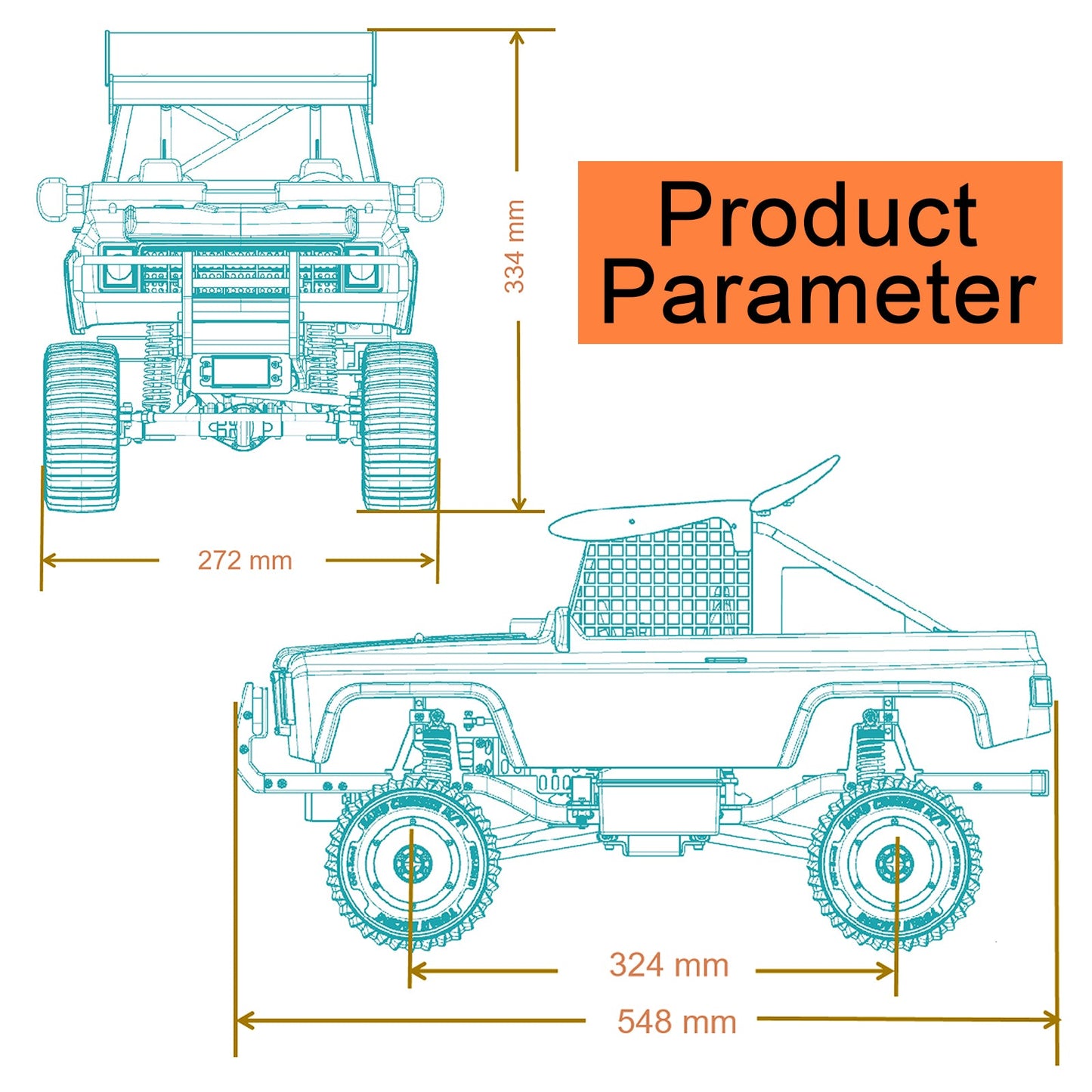 TOYAN X-POWER Sand Cruiser 1:8 RC Off-road 4WD Car Vehicle Crawler Kit - Firspet