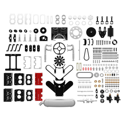 TOYAN Engine FS-B400 14cc Flat-four Engine Horizontal Opposed 4 Cylinder 4 Stroke Nitro H4 Engine Model Kit - Firspet