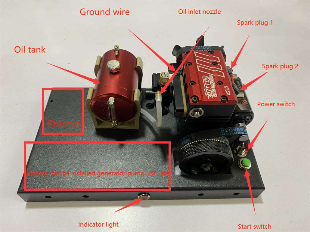 Gas Conversion Kit for TOYAN FS-L200AC Nitro Engine - OTTO MOTOR & SEMTO ENGINE Version - Firspet