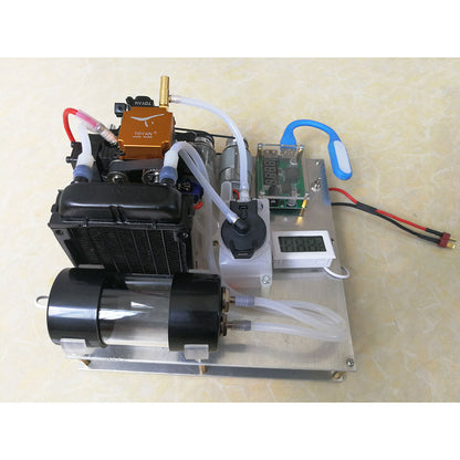 TOYAN Gasoline Engine Model DIY Micro Water-cooled Generator Set (with Water Pump / Radiator Water Tank / Thermometer) - Firspet