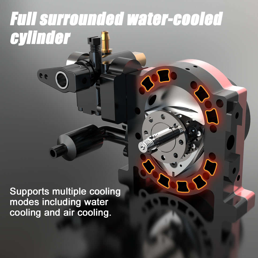 TOYAN RS-S100 Single Rotor Wankel Rotary Engine Model Water-cooled - Firspet