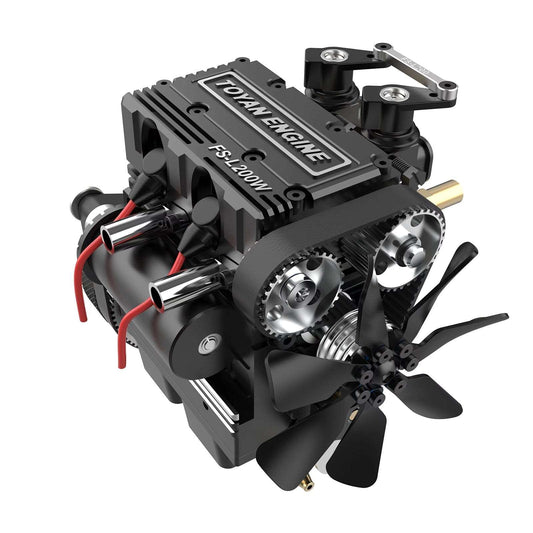 TOYAN FS-L200 Engine 2 Cylinders 4 Stroke Engine Model Kit - Build Your Own Engine that Works