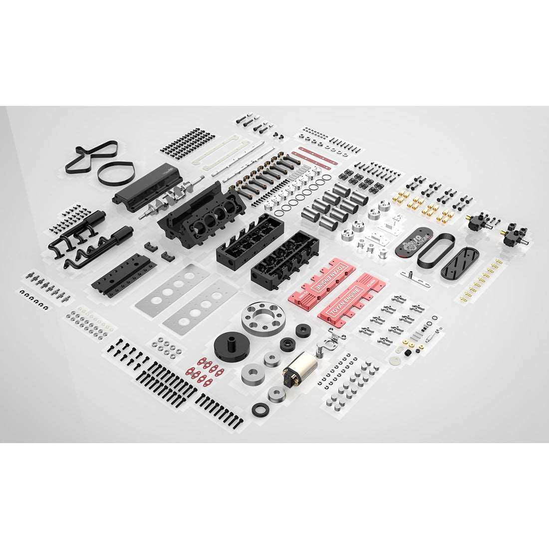 TOYAN Engine 4 Stroke RC Nitro Engine Model Kit - Build Your Engine That Works