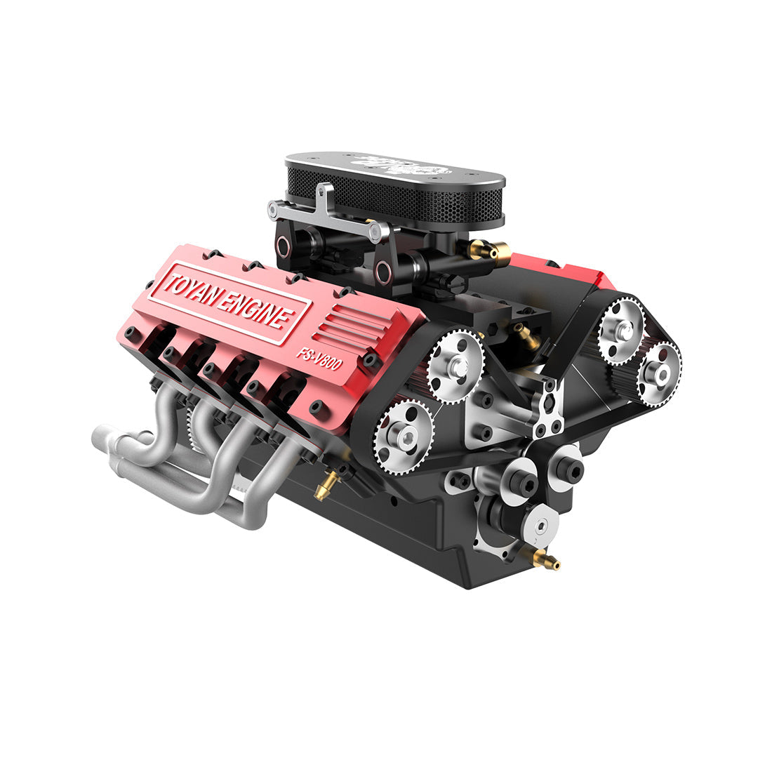 TOYAN V8 Engine FS-V800 28cc Nitro Engine - Build Your Own V8 Engine - V8 Engine Model Kit That Works - Firspet