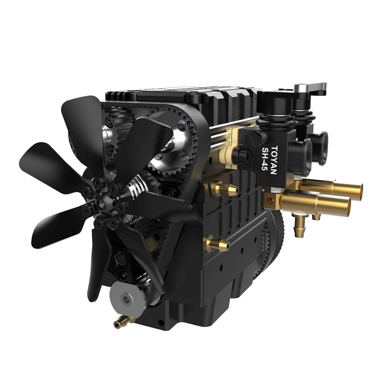 TOYAN FS-L200 Engine 2 Cylinders 4 Stroke Engine Model Kit - Build Your Own Engine that Works