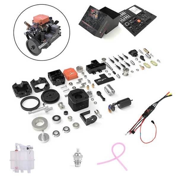 TOYAN Engine 4 Stroke RC Engine Model Kit - Build Your Own Engine - Model Engine that Works - Firspet