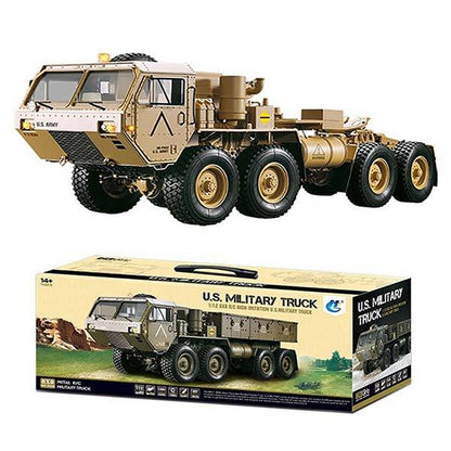 Toyan Military Truck 1/12 2.4G RWD RC Car 4 Stroke Methanol Engine OFF-Road Vehicle