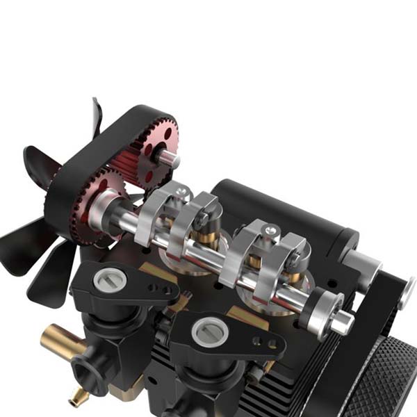 TOYAN FS-L200 Engine 2 Cylinder 4 Stroke Nitro Engine Model Kit - Build Your Own Engine That Works - Firspet