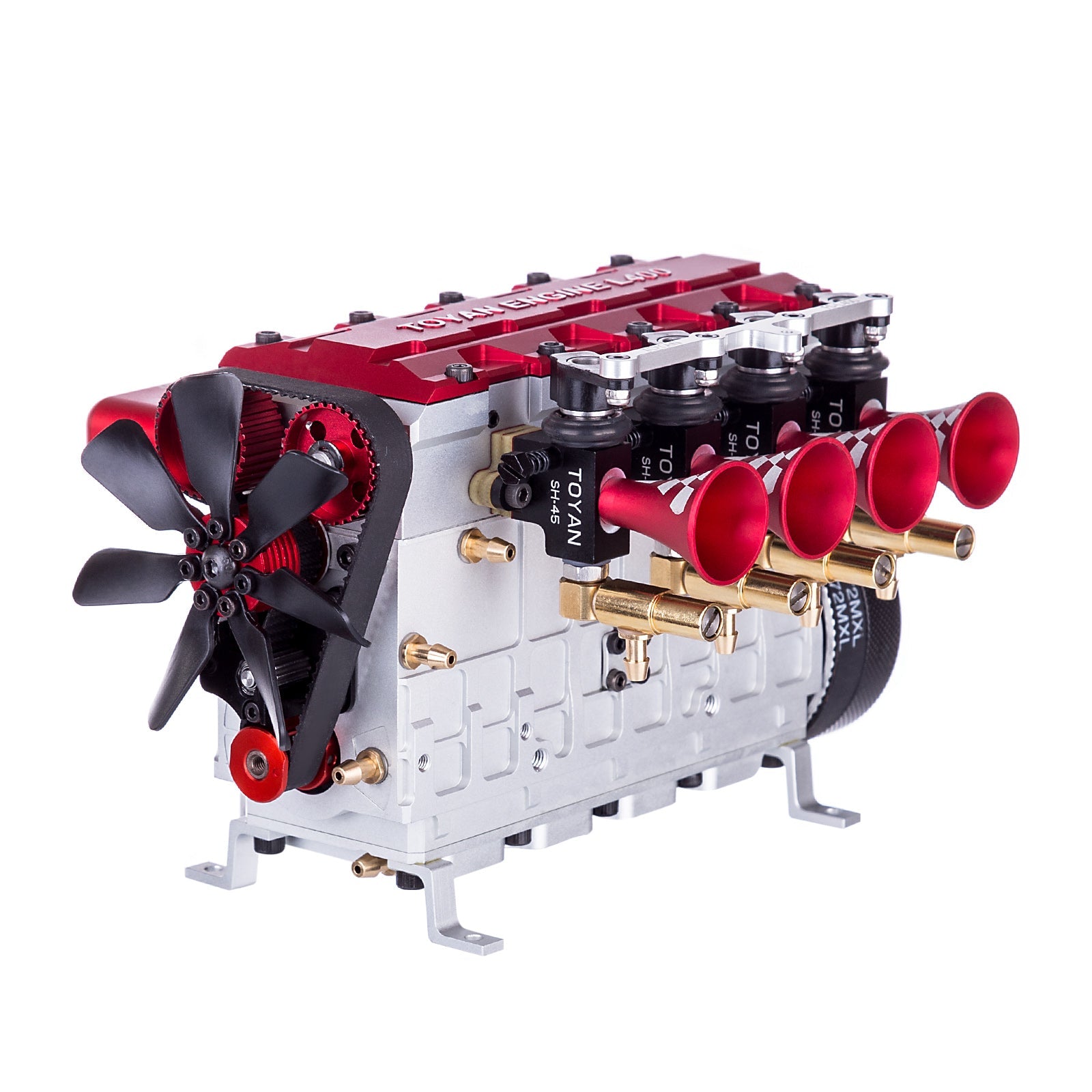 TOYAN FS-L400 Engine 14cc Inline 4 Cylinder 4 Stroke Nitro Engine Model - Assembled - Firspet