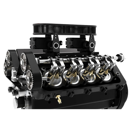 TOYAN V8 Engine FS-V800 28cc Nitro Engine - Build Your Own V8 Engine - V8 Engine Model Kit That Works - Firspet