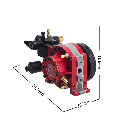 TOYAN RS-S100 2.46cc Mini Water-cooled Single Rotor Wankel Rotary Engine Model with Base and Starter Kit - Firspet