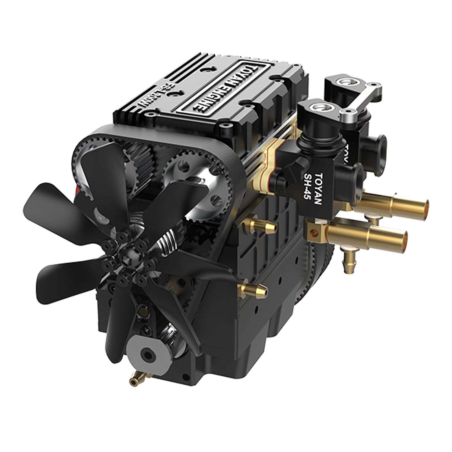 TOYAN FS-L200 Engine 2 Cylinders 4 Stroke Engine Model Kit - Build Your Own Engine that Works