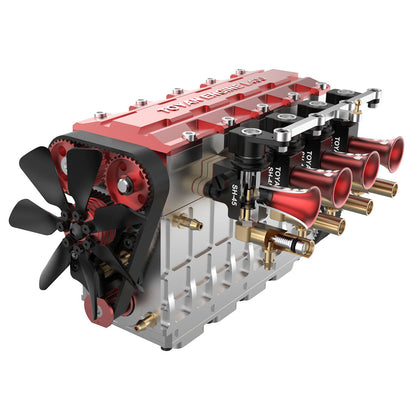 TOYAN FS-L400 Engine 14cc Inline 4 Cylinder 4 Stroke Nitro Engine Model - Assembled - Firspet