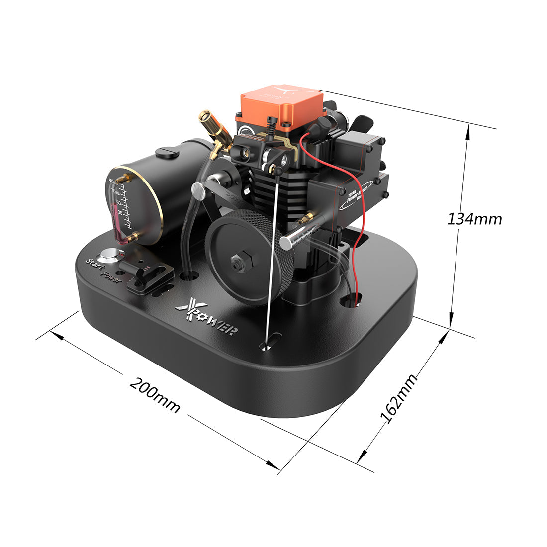 Xpower Start Power Mounting Bracket Base for TOYAN Engine Models: FS-L200   FS-S100 Model (SKU: 333016977ED, 33ED2855587) - Firspet