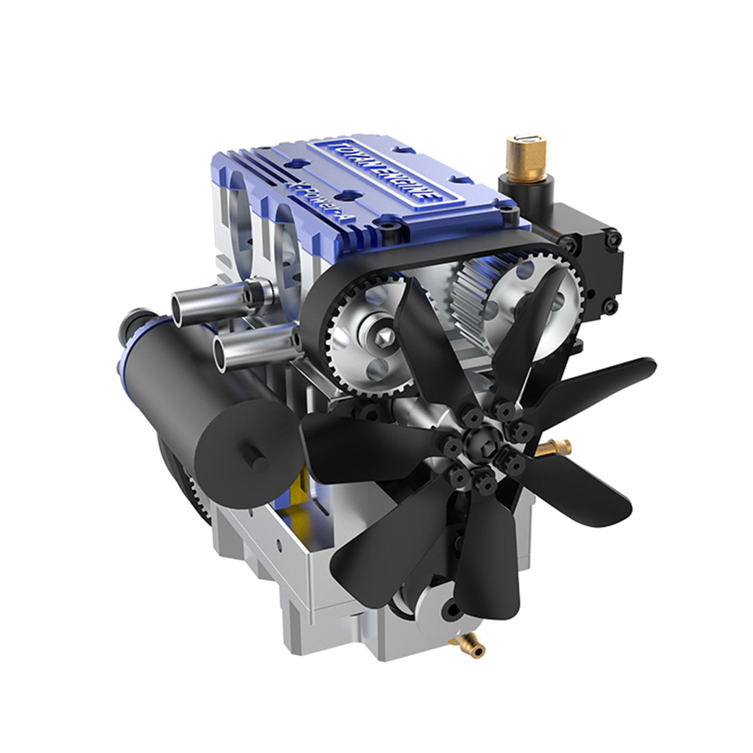 TOYAN FS-L200 2 Cylinder 4 Stroke Model Engine Kit - Build Your Own Engine that Works - Firspet