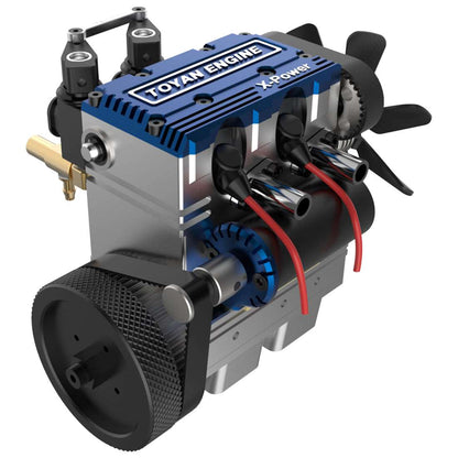 TOYAN FS-L200 Engine 2 Cylinder 4 Stroke Nitro Engine Model Kit - Build Your Own Engine That Works