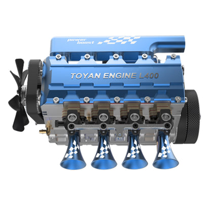 TOYAN FS-L400 14cc Inline 4 Cylinder Four-stroke Water-cooled Nitro Engine Model for 1:8 1:10 RC Car Ship Airplane - Firspet