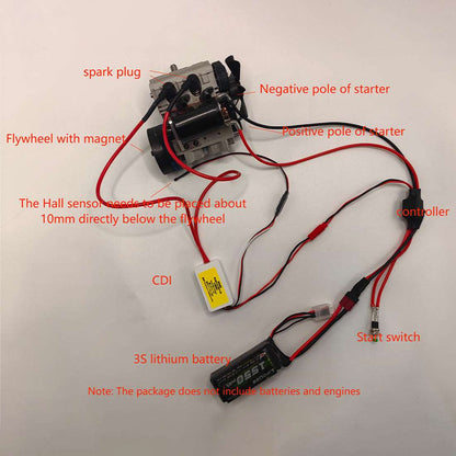 Gas Conversion Kit for TOYAN FS-L200AC Nitro Engine - OTTO MOTOR & SEMTO ENGINE Version - Firspet